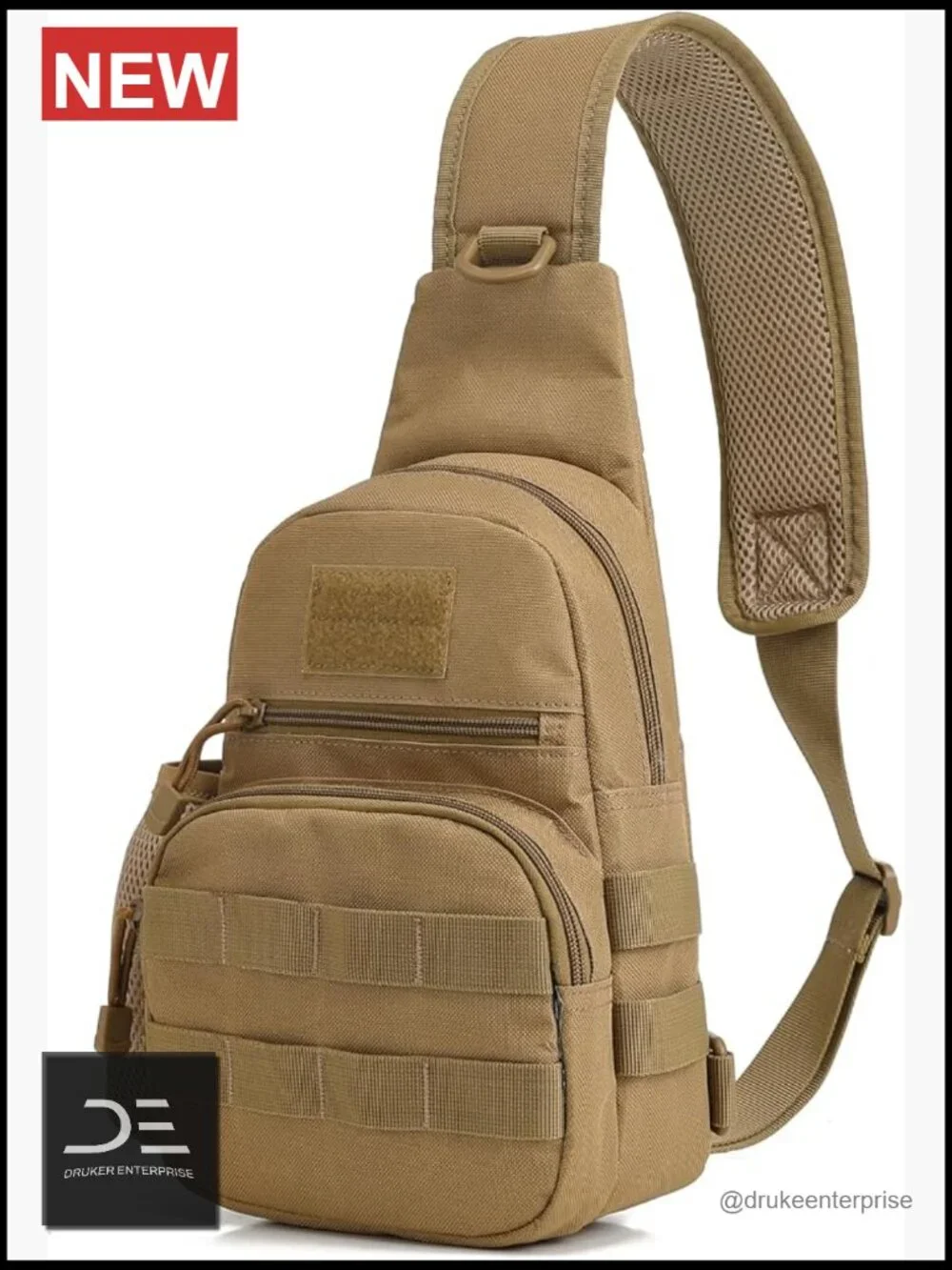 Tactical Sling Backpack Crossbody Chest Bag Daypack for Travel Hiking Cycling